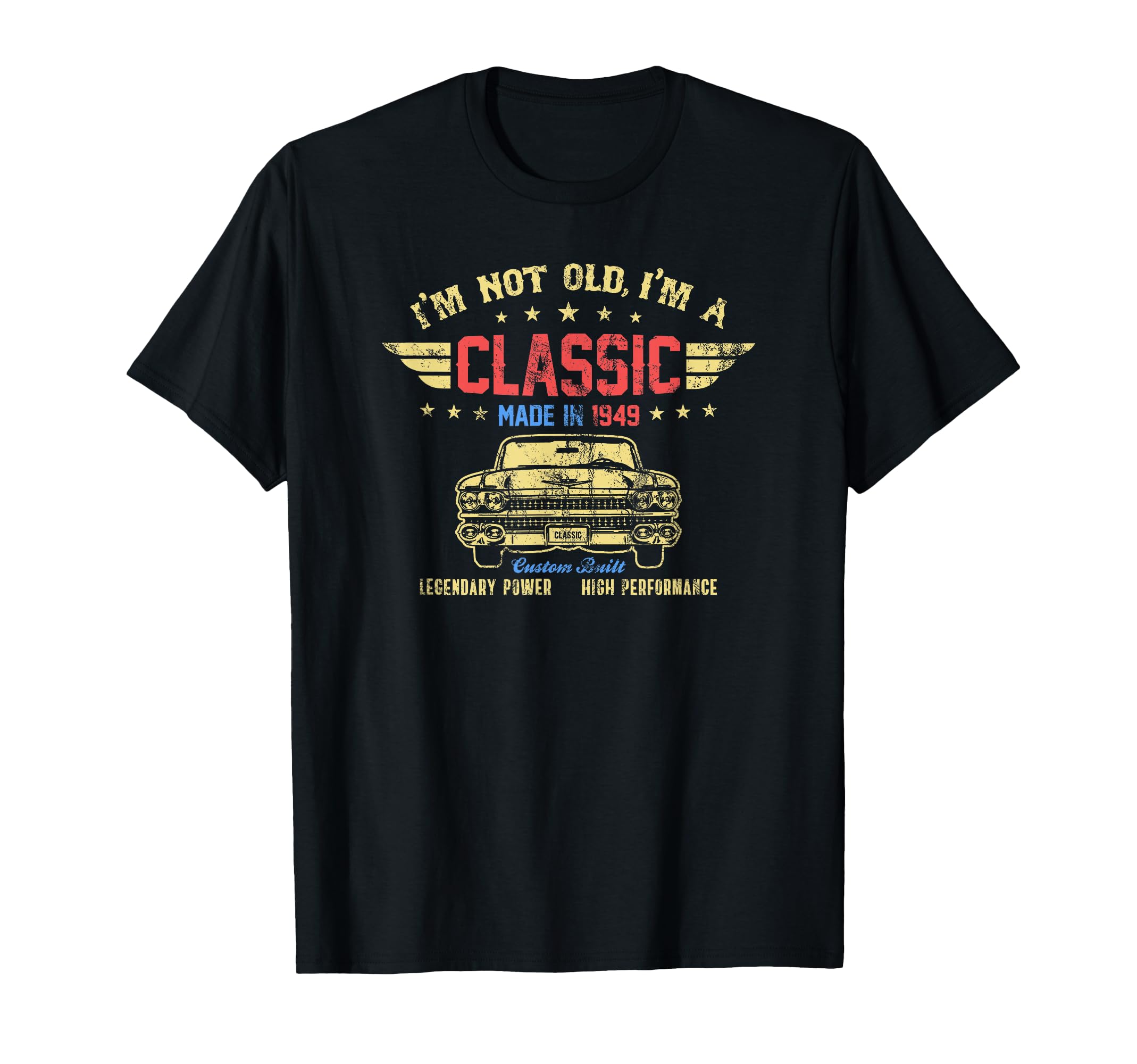 Im Not Old Im Made 1949 76Th Birthday T-Shirt - Minimalist Print for Adults - T-Shirt, Sweatshirt, Hoodie