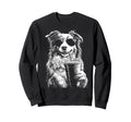 Australian Shepherd Drinking Iced Sweatshirt - Fun Novelty Design Unisex - T-Shirt, Sweatshirt, Hoodie