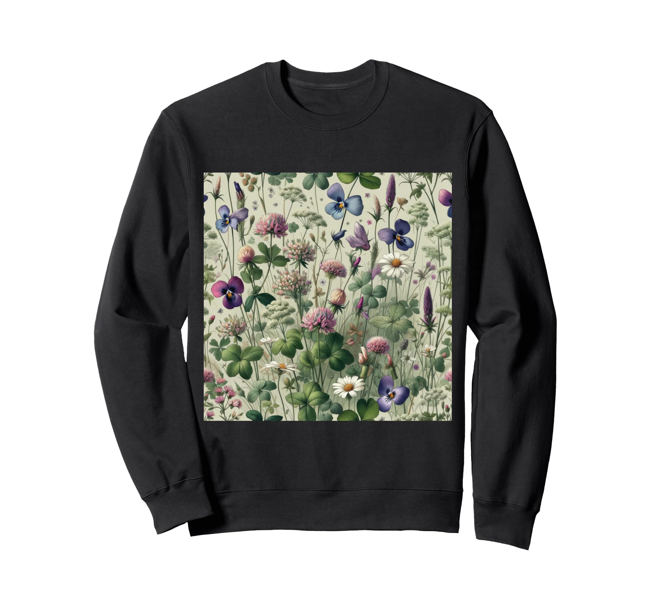 Flowers Floral Art Boho Wildflowers Sweatshirt - Graphic Print Men Women - T-Shirt, Sweatshirt, Hoodie