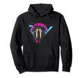 Palm Trees Ocean Animal Vaporwave Hoodie - Aesthetic Graphic Unisex - T-Shirt, Sweatshirt, Hoodie