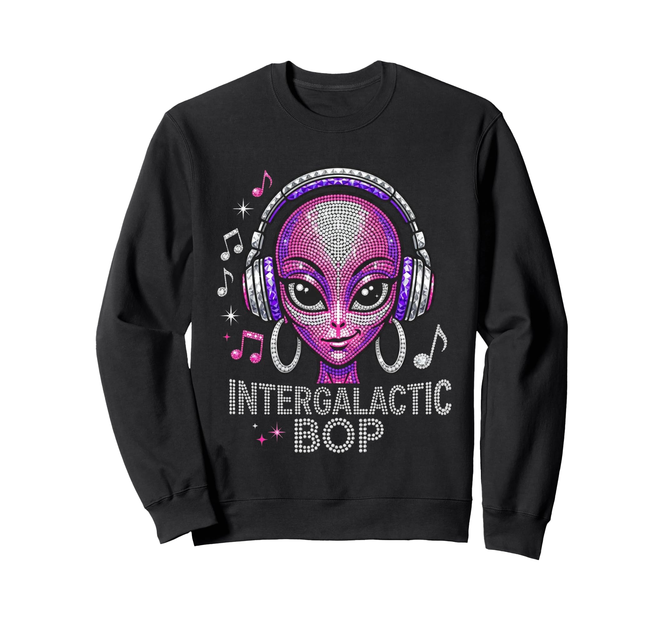 Intergalactic Bop Alien Dj Music Y2K Sweatshirt - Streetwear Style Unisex - T-Shirt, Sweatshirt, Hoodie