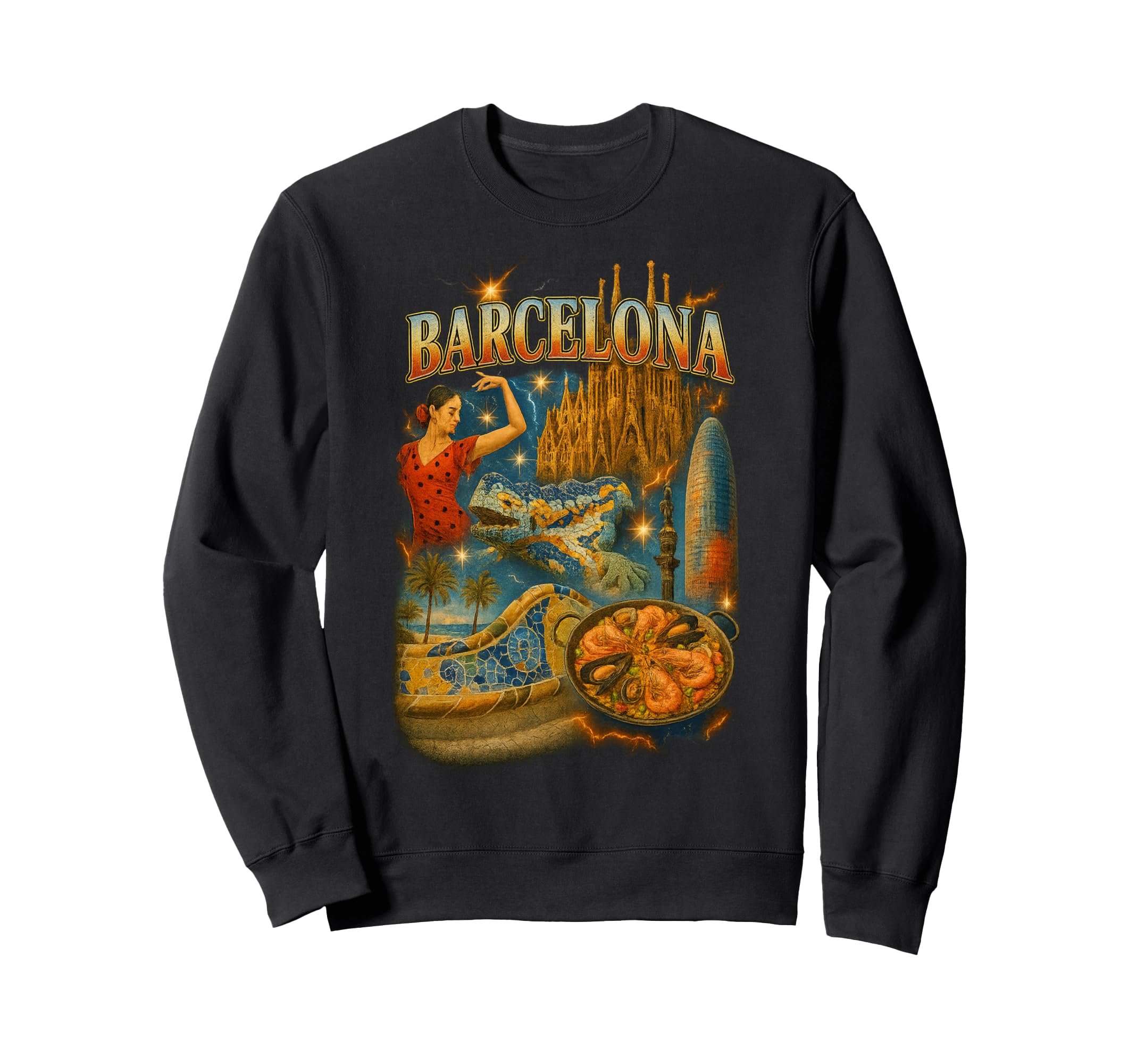 Barcelona Spain Travel Lover And Sweatshirt - Minimalist Print Men Women - T-Shirt, Sweatshirt, Hoodie