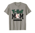 T Ball Mom Green Varsity Baseball T-Shirt - Minimalist Print for Adults - T-Shirt, Sweatshirt, Hoodie
