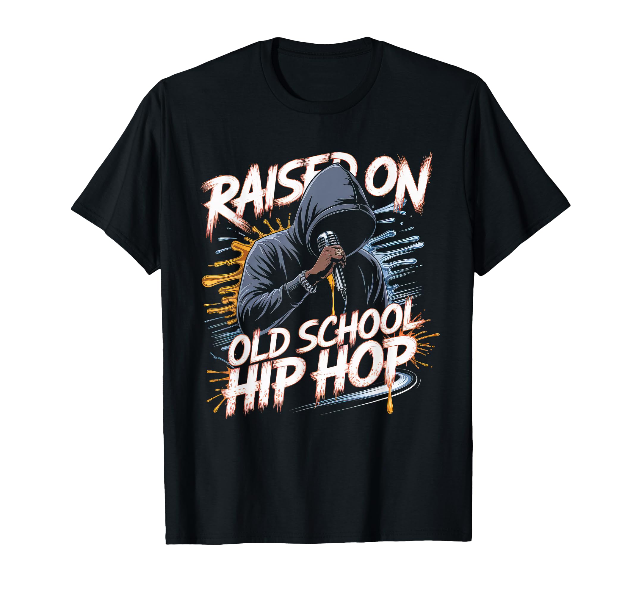 Raised Old School Hip Hop Cassette T-Shirt - Graphic Print Men Women - T-Shirt, Sweatshirt, Hoodie