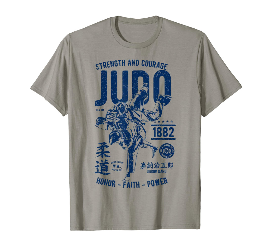 Distressed Judo Fighter Judo T-Shirt - Novelty Apparel for Adults - T-Shirt, Sweatshirt, Hoodie