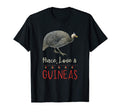 Guinea Hen Fowl Holiday Peace Love T-Shirt - Graphic Print Men Women - T-Shirt, Sweatshirt, Hoodie