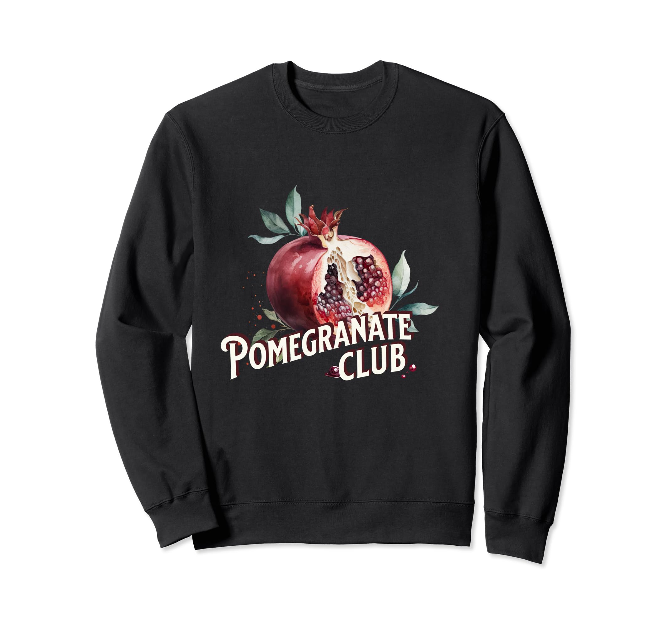 Pomegranate Club Y2K Aesthetic Sweatshirt - Custom Art Print for Adults - T-Shirt, Sweatshirt, Hoodie