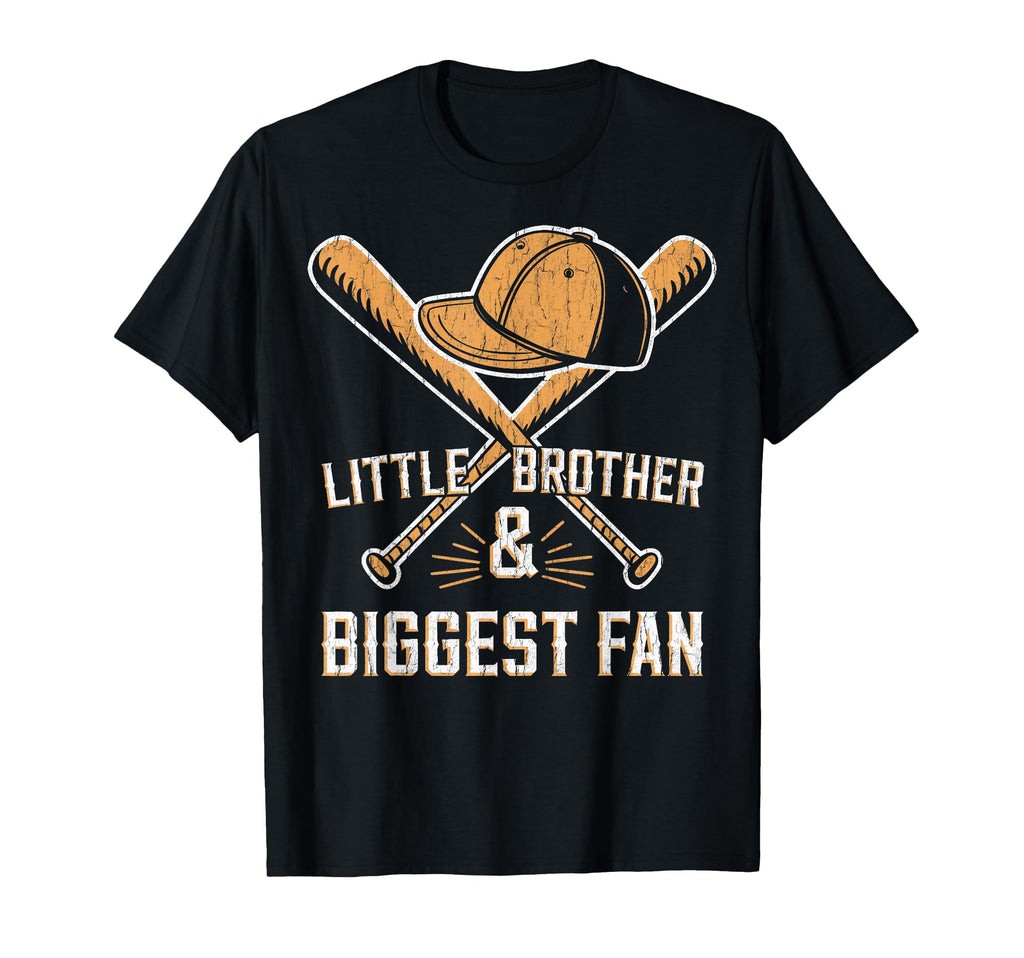 Baseball Little Brother Biggest Fan T-Shirt - Streetwear Style for Adults - T-Shirt, Sweatshirt, Hoodie