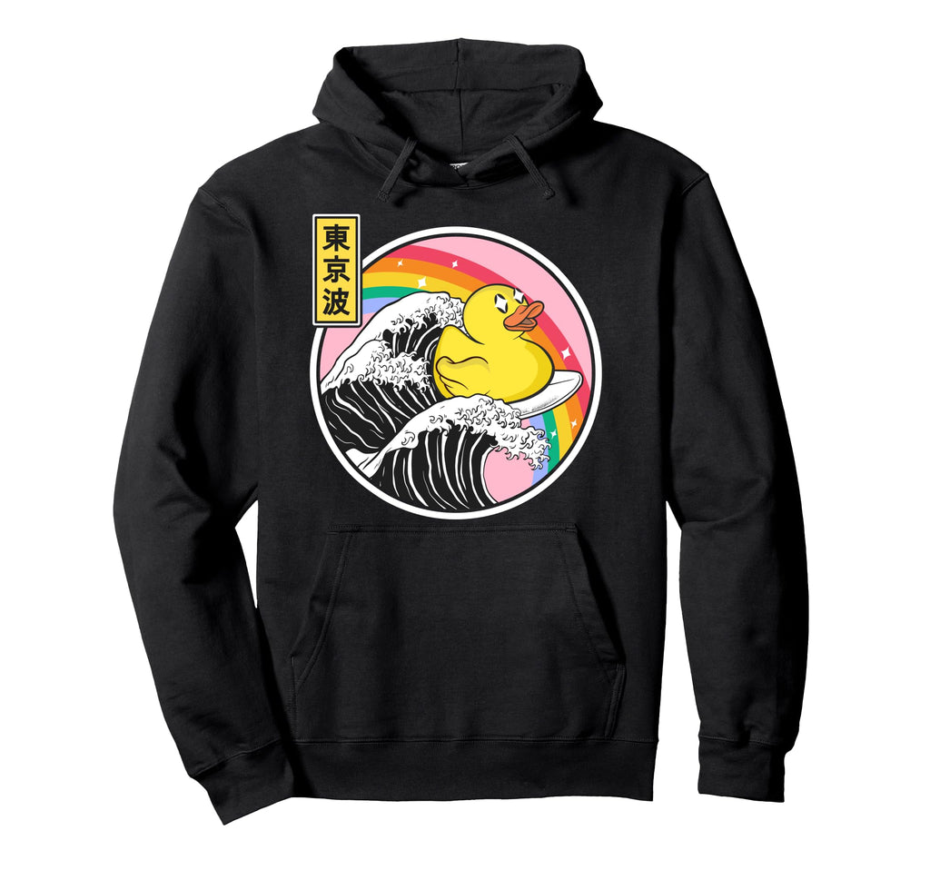 Rubber Duck Surfing Kanagawa Wave Hoodie - Streetwear Style Men Women - T-Shirt, Sweatshirt, Hoodie