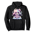 Kawaii Pastel Goth Creepy Anime Moon Hoodie - Custom Art Print for Adults - T-Shirt, Sweatshirt, Hoodie
