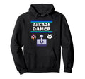 Arcade Gamer Gaming Pixel Space Invasion Hoodie - Unique Graphic Men Women - T-Shirt, Sweatshirt, Hoodie