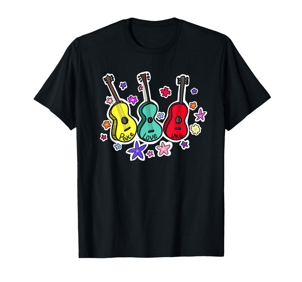 Ukulele Art Music Lovers Vibe Guitar T-Shirt - Fun Novelty Design Men Women - T-Shirt, Sweatshirt, Hoodie
