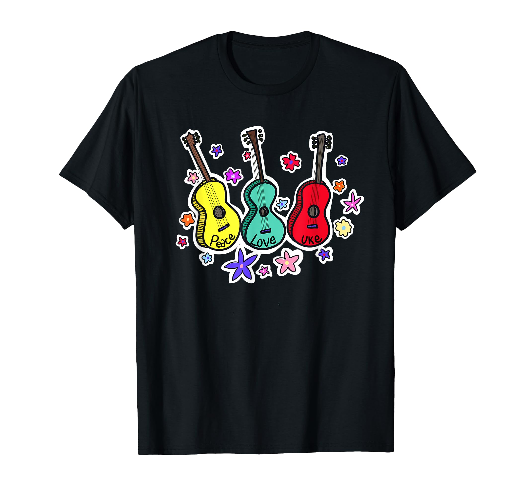Ukulele Art Music Lovers Vibe Guitar T-Shirt - Fun Novelty Design Men Women - T-Shirt, Sweatshirt, Hoodie