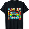 Level Up Education Gamer Student Geek Nerd - Adult & Kids T-Shirts, Sweatshirts & Hoodies apparel design preview 1