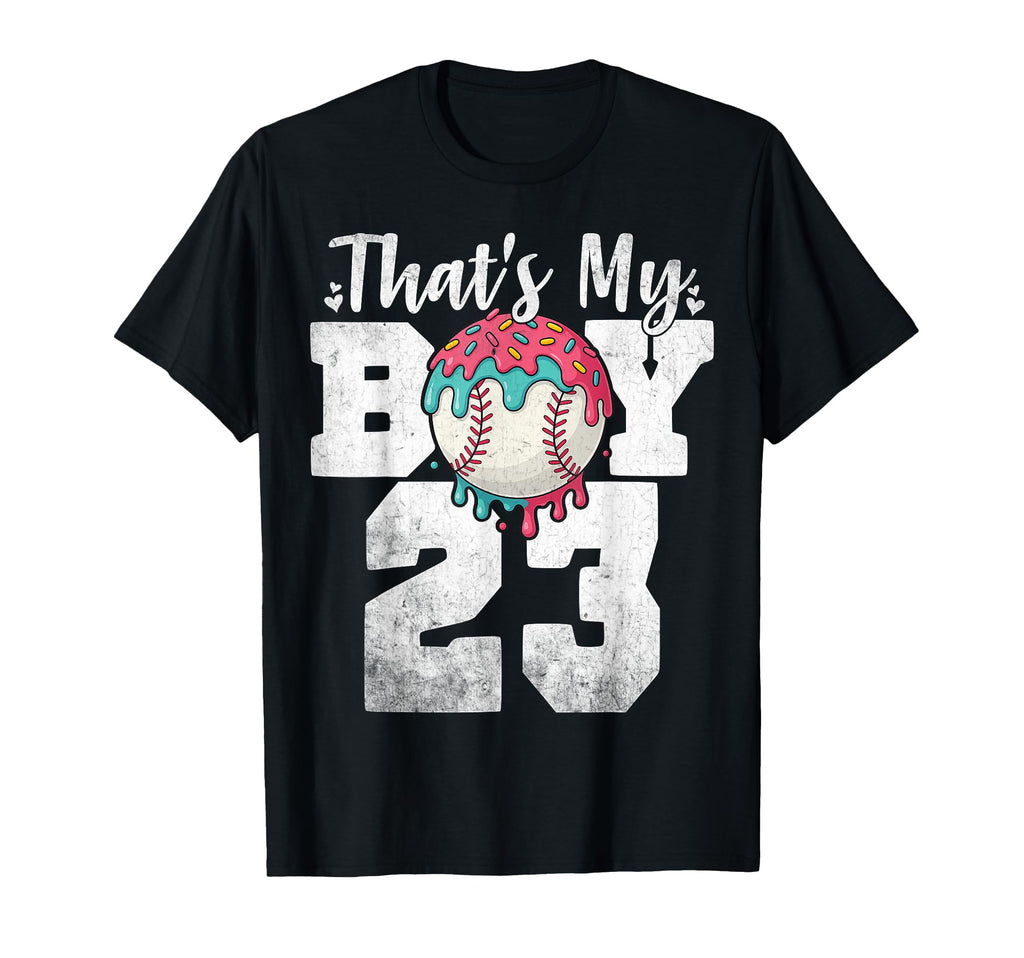 Thats My Baseball 23 Number Mom Dad 23 T-Shirt - Custom Art Print Unisex - T-Shirt, Sweatshirt, Hoodie