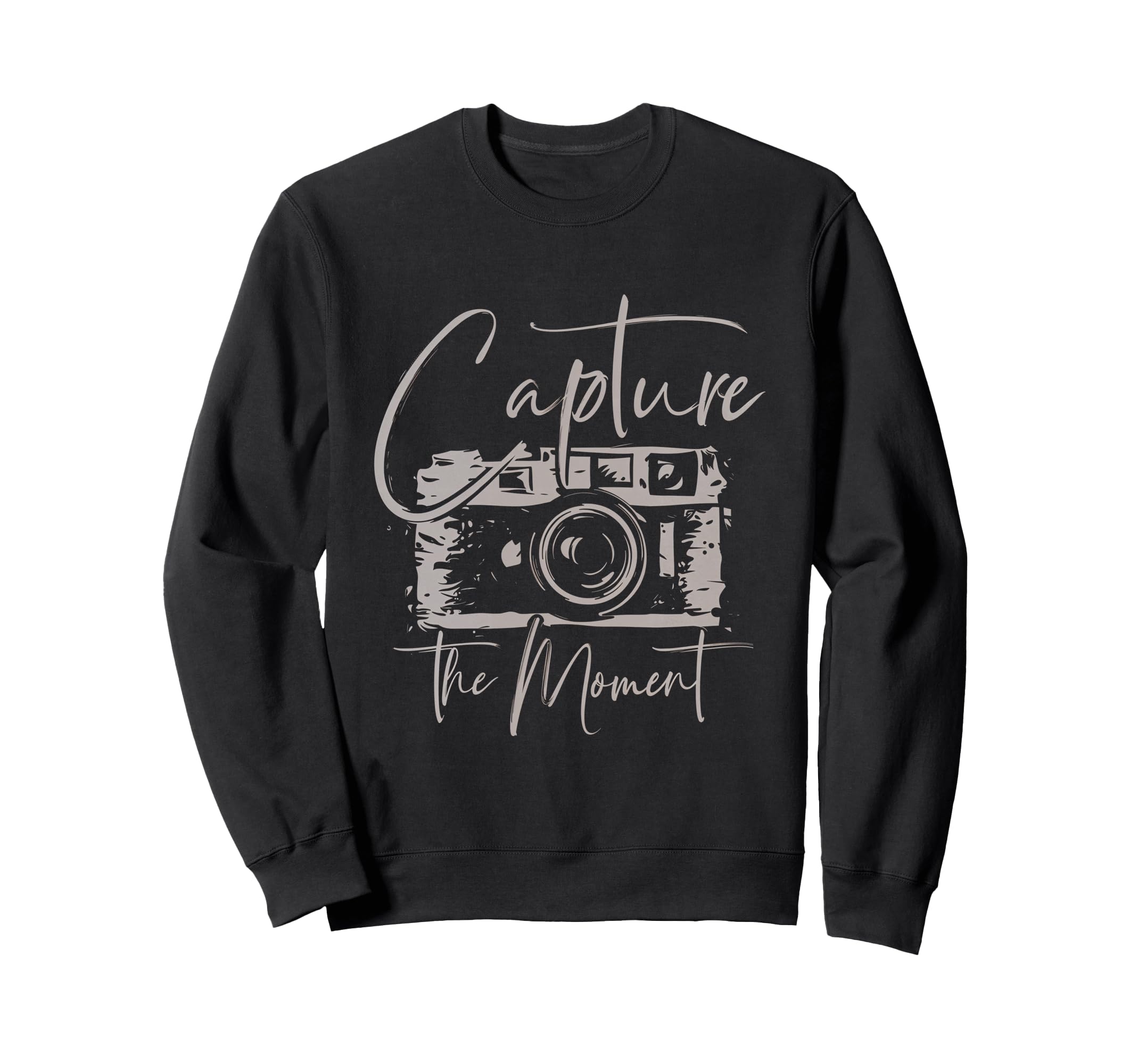 Capture Moment Photography Camera Sweatshirt - Trendy Graphic Men Women - T-Shirt, Sweatshirt, Hoodie