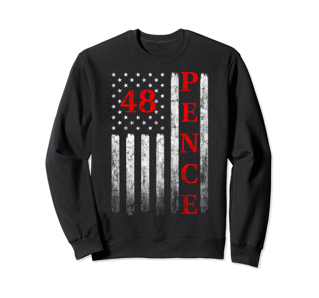 2028 Mike Pence American Flag Sweatshirt - Fun Novelty Design Men Women - T-Shirt, Sweatshirt, Hoodie