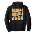 Kamala Harris 2028 President Boho Wavy Hoodie - Streetwear Style Unisex - T-Shirt, Sweatshirt, Hoodie