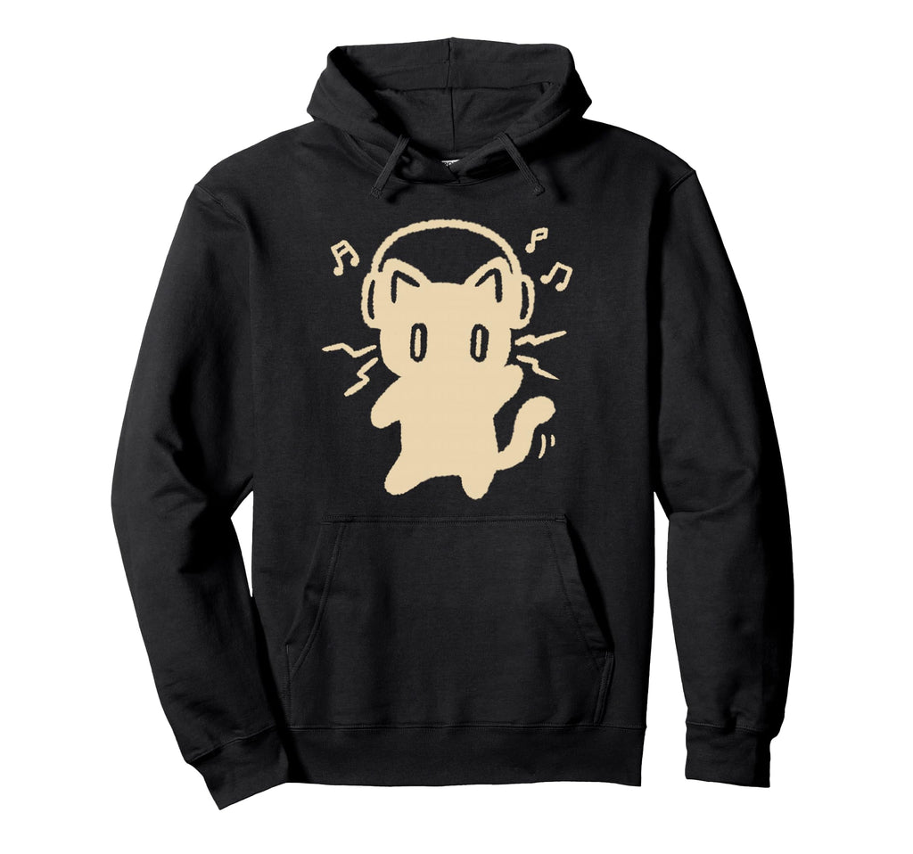 90S Y2K Funny Dancing Cat Tomcat Headset Hoodie - Trendy Graphic Men Women - T-Shirt, Sweatshirt, Hoodie
