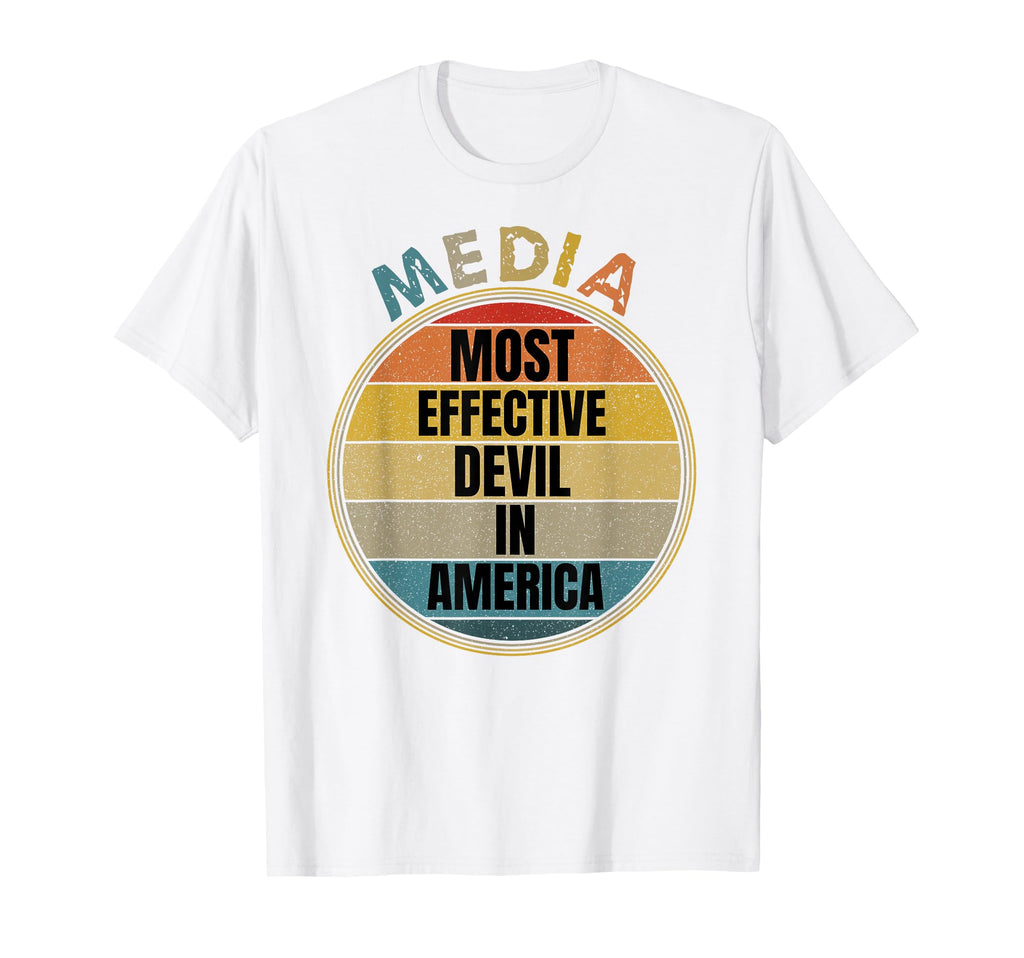 Media Most Effective Devil America Sunset T-Shirt - Trendy Graphic Unisex - T-Shirt, Sweatshirt, Hoodie