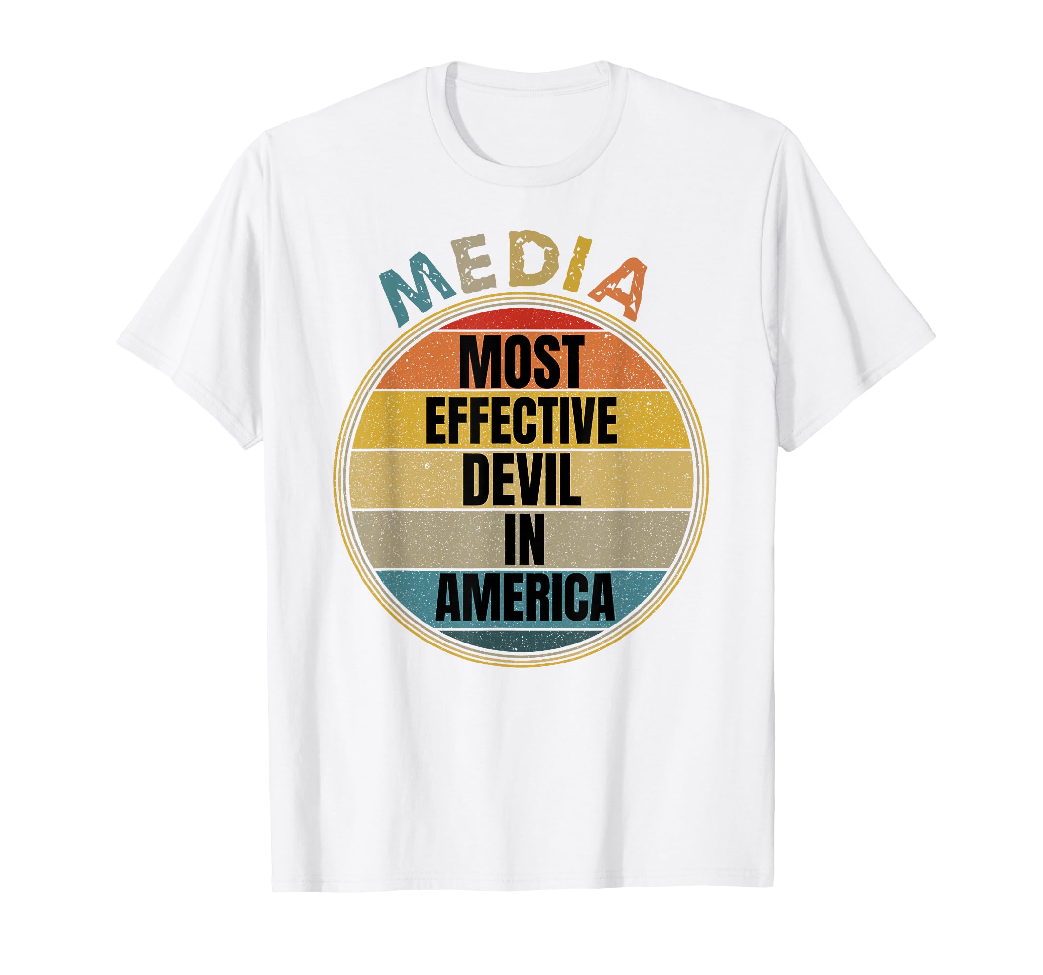 Media Most Effective Devil America Sunset T-Shirt - Trendy Graphic Unisex - T-Shirt, Sweatshirt, Hoodie