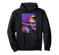 Outrun Vaporwave 80S Synthwave Motorcycle Hoodie - Minimalist Print Unisex - T-Shirt, Sweatshirt, Hoodie