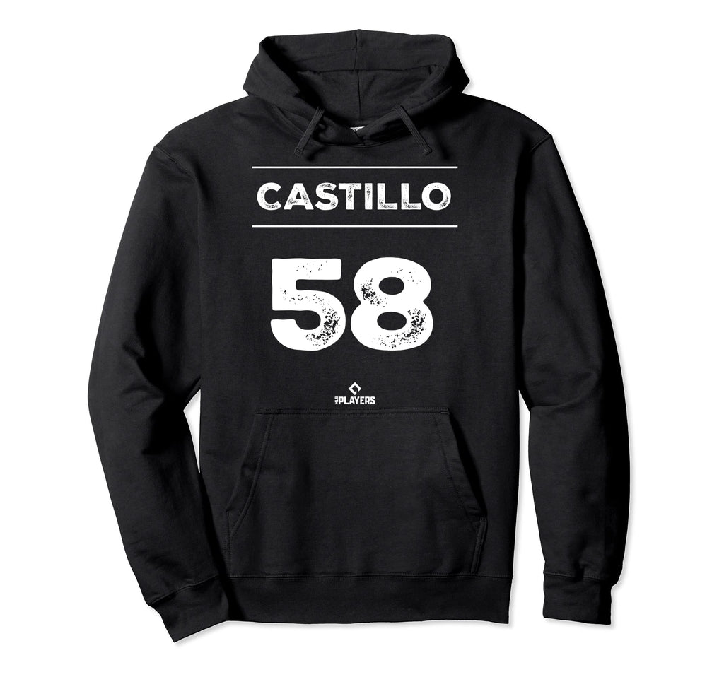 Luis Castillo 58 Mlbpa Cincinnati Hoodie - Novelty Apparel for Adults - T-Shirt, Sweatshirt, Hoodie