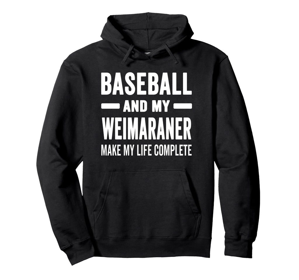 Baseball And My Weimaraner Mama Dog Hoodie - Custom Art Print Men Women - T-Shirt, Sweatshirt, Hoodie