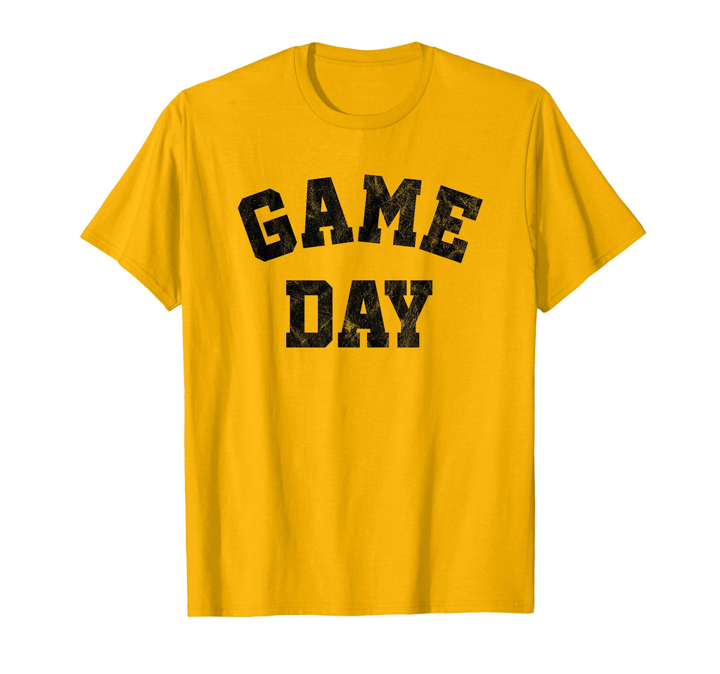 Football Sports Game Day Black Text T-Shirt - Aesthetic Graphic Men Women - T-Shirt, Sweatshirt, Hoodie