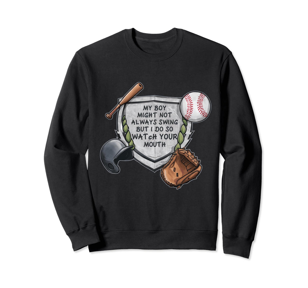 My Might Not Always Swing Funny Sweatshirt - Novelty Apparel Unisex - T-Shirt, Sweatshirt, Hoodie