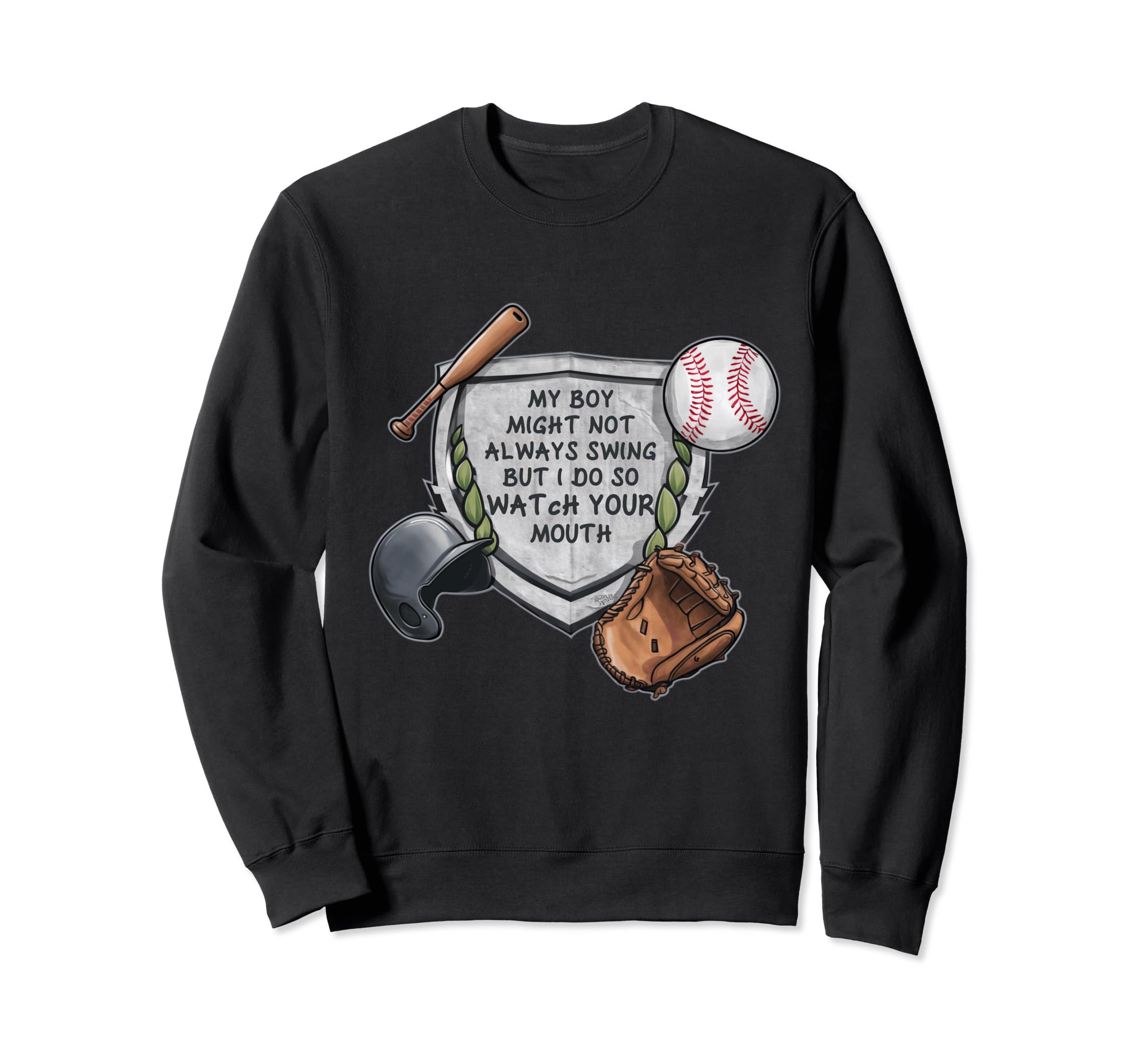 My Might Not Always Swing Funny Sweatshirt - Novelty Apparel Unisex - T-Shirt, Sweatshirt, Hoodie