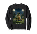 Funny Frog Ballfield Baseball Field I Sweatshirt - Unique Graphic Unisex - T-Shirt, Sweatshirt, Hoodie