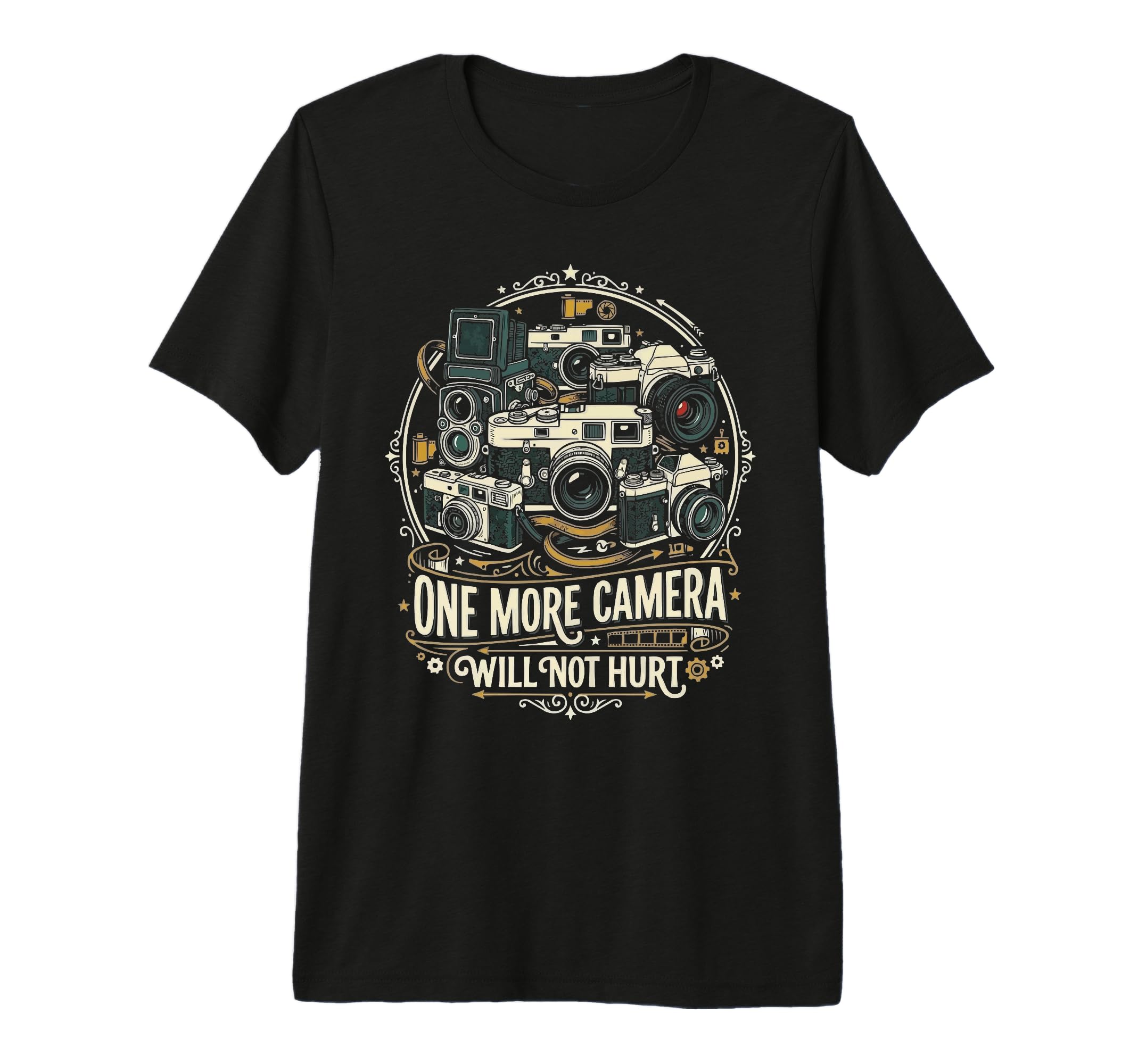 Camera Collector Photography T-Shirt - Minimalist Print Unisex - T-Shirt, Sweatshirt, Hoodie