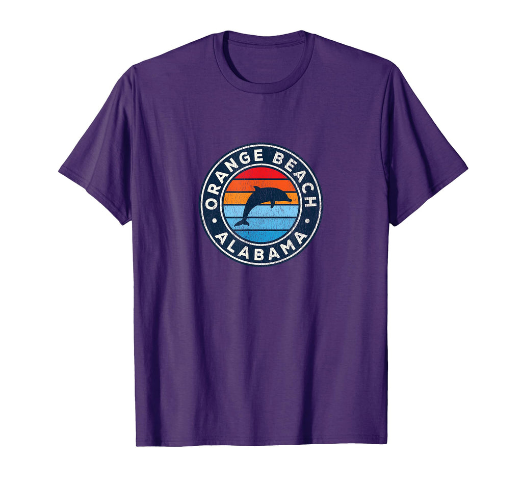 Orange Beach Alabama Al Dolphin 70S T-Shirt - Streetwear Style for Adults - T-Shirt, Sweatshirt, Hoodie