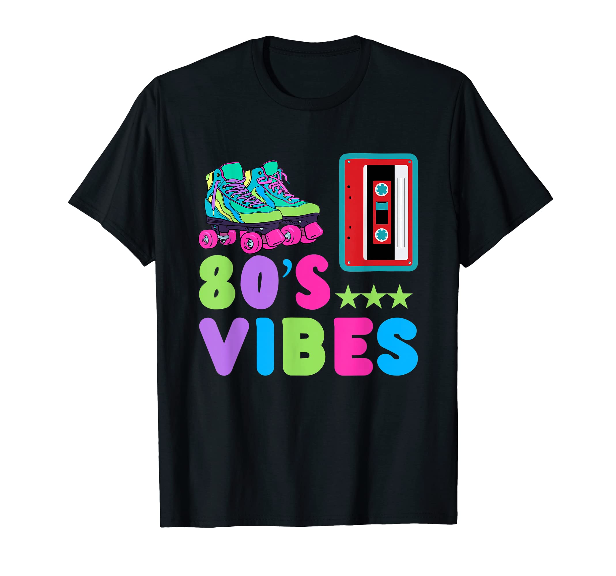 80S Vibes 1980S Eighties Roller Skate T-Shirt - Unique Graphic for Adults - T-Shirt, Sweatshirt, Hoodie