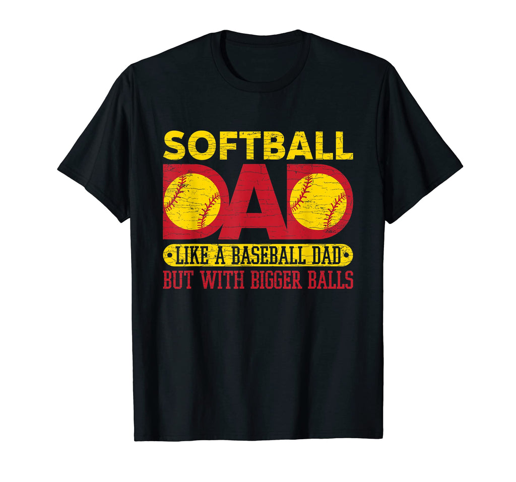 Mens Softball Dad Like Baseball T-Shirt - Fun Novelty Design for Adults - T-Shirt, Sweatshirt, Hoodie