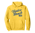 Venice Beach California Distressed Hoodie - Custom Art Print Unisex - T-Shirt, Sweatshirt, Hoodie