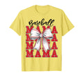 Game Day Baseball Mama Coquette Bow T-Shirt - Streetwear Style for Adults - T-Shirt, Sweatshirt, Hoodie