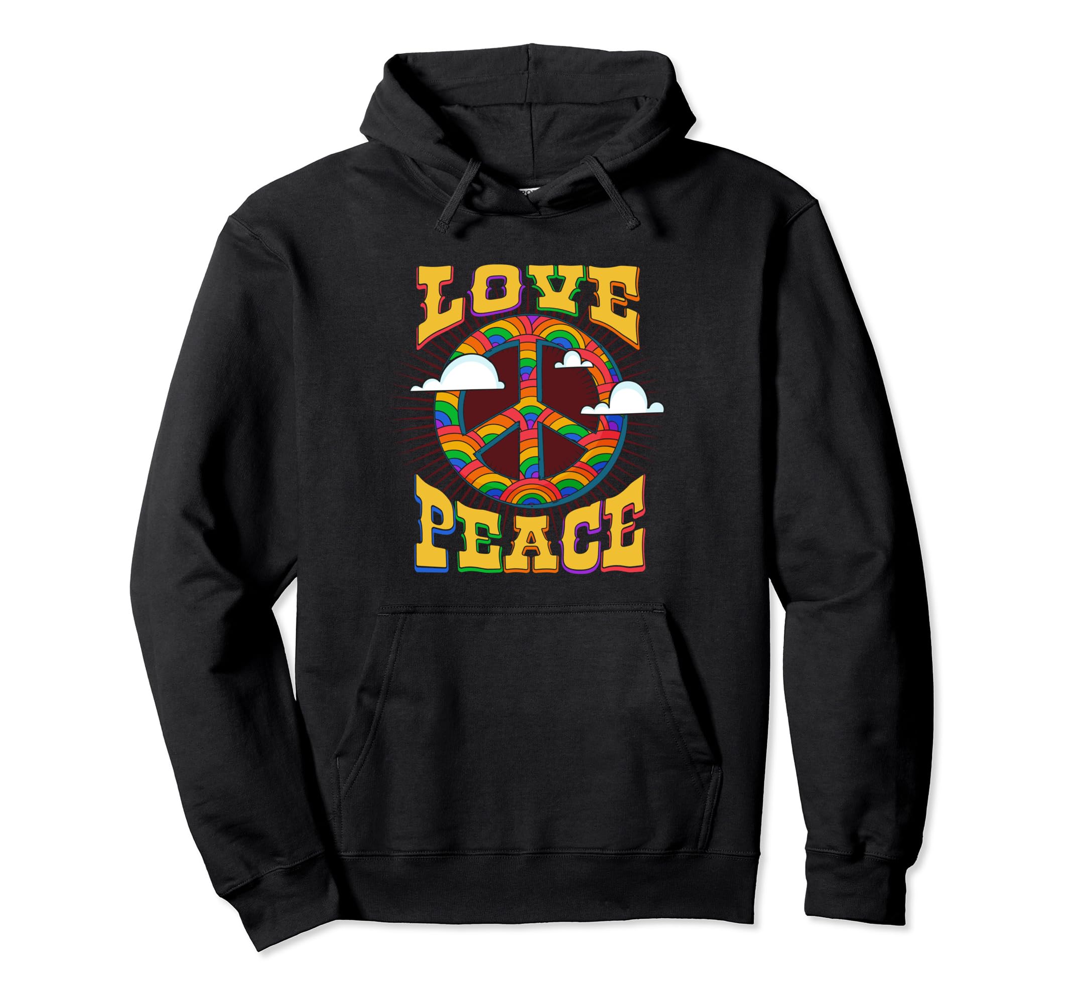Peace Sign Tie Dye 60S 70S Costume Peace Hoodie - Minimalist Print Unisex - T-Shirt, Sweatshirt, Hoodie