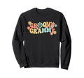 Grandparent Groovy Grammy Flower Sweatshirt - Unique Graphic Men Women - T-Shirt, Sweatshirt, Hoodie