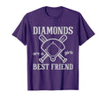Diamonds Are Best Friend Softball T-Shirt - Streetwear Style Men Women - T-Shirt, Sweatshirt, Hoodie