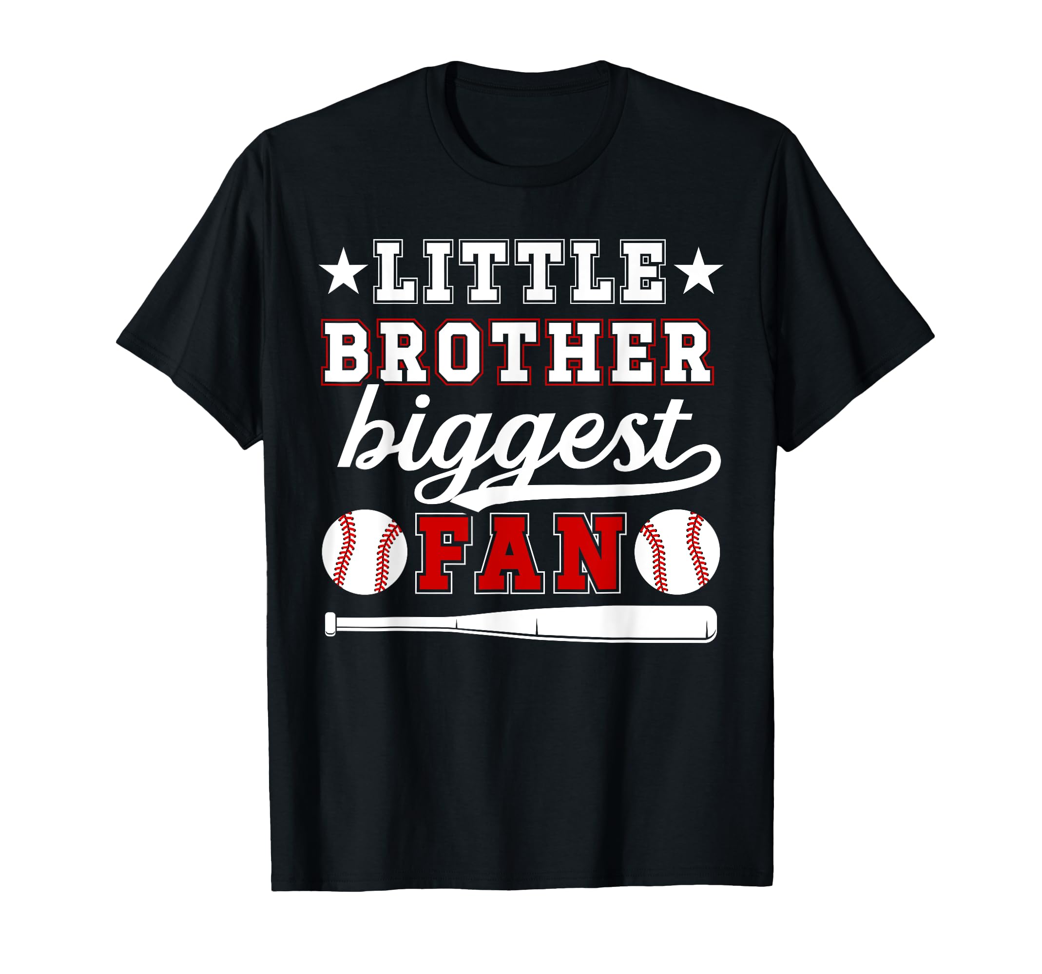 Little Brother Baseball Brother T-Shirt - Casual Everyday Wear Unisex - T-Shirt, Sweatshirt, Hoodie