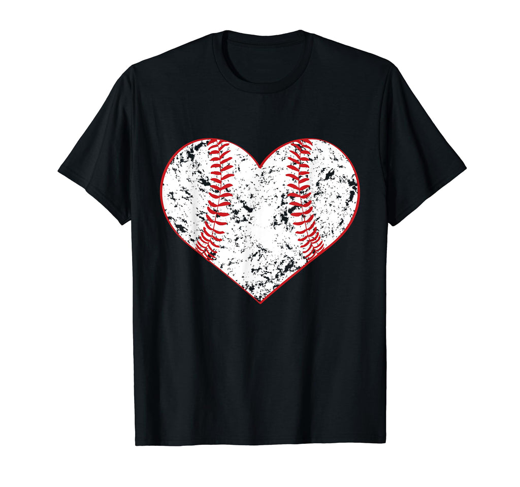 Baseball Heart Gift Softball Mom Or T-Shirt - Aesthetic Graphic Men Women - T-Shirt, Sweatshirt, Hoodie