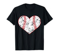 Baseball Heart Gift Softball Mom Or T-Shirt - Aesthetic Graphic Men Women - T-Shirt, Sweatshirt, Hoodie