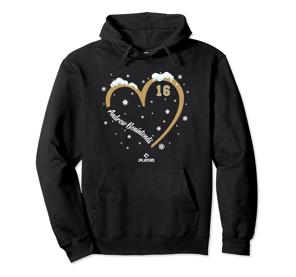 Andrew Benintendi Heart Kansas City Hoodie - Novelty Apparel for Adults - T-Shirt, Sweatshirt, Hoodie