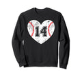 Baseball Heart Player 14 Baseball Sweatshirt - Fun Novelty Design Unisex - T-Shirt, Sweatshirt, Hoodie