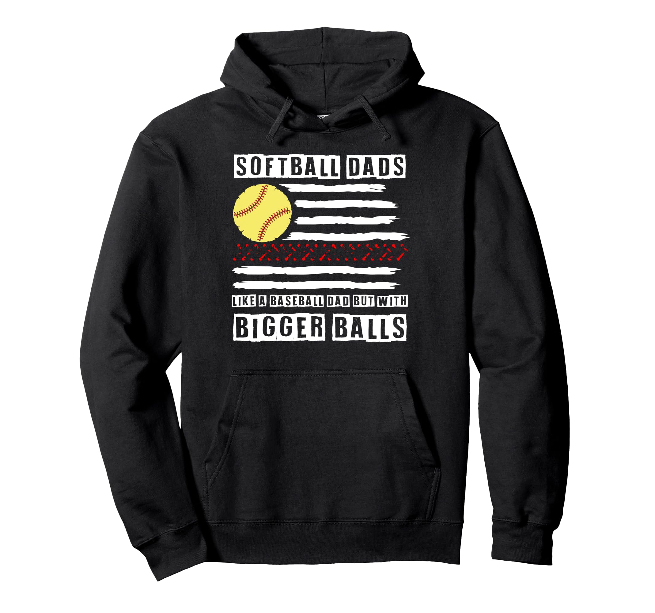 Softball Dad Like Baseball Dad Hoodie - Custom Art Print Men Women - T-Shirt, Sweatshirt, Hoodie