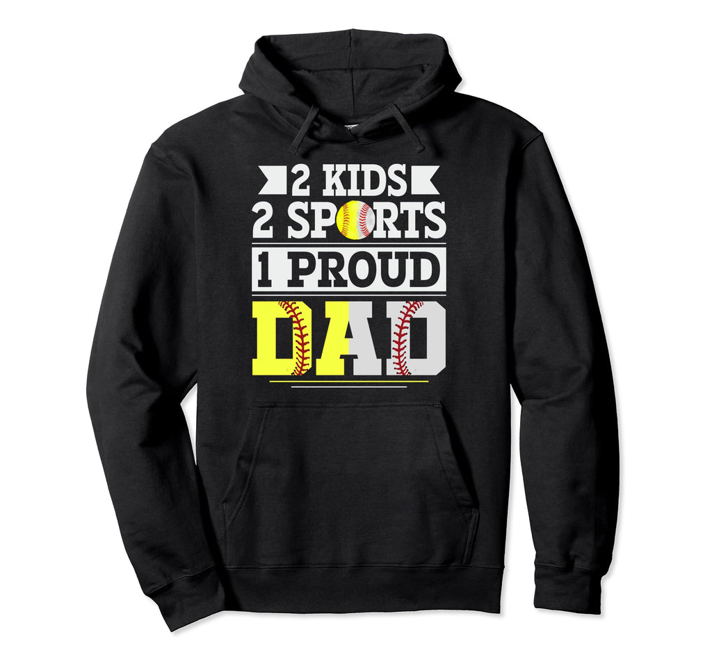 Ballers Dad Baseball And Softball Hoodie - Aesthetic Graphic for Adults - T-Shirt, Sweatshirt, Hoodie