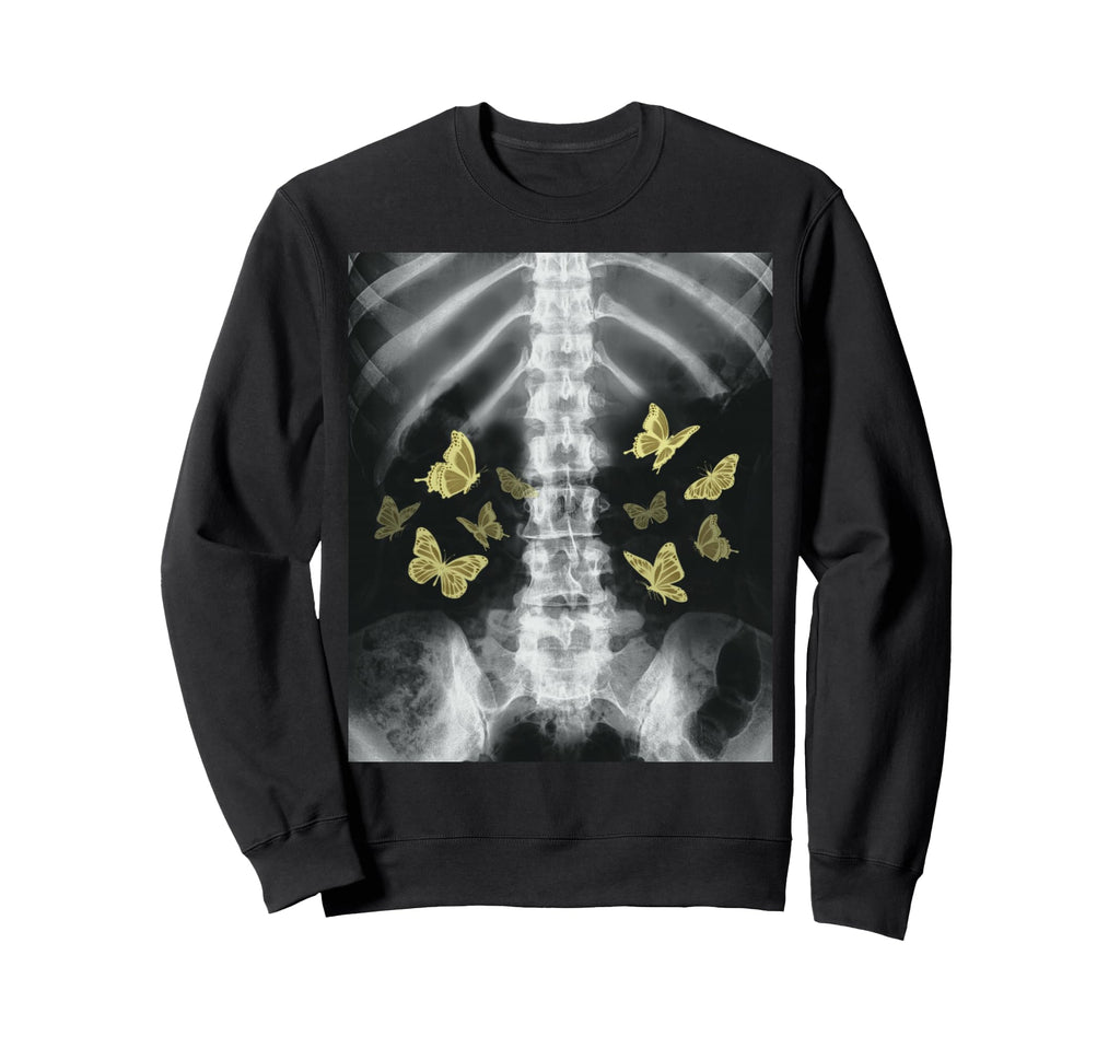 Xray Skeleton Yellow Sweatshirt - Casual Everyday Wear for Adults - T-Shirt, Sweatshirt, Hoodie