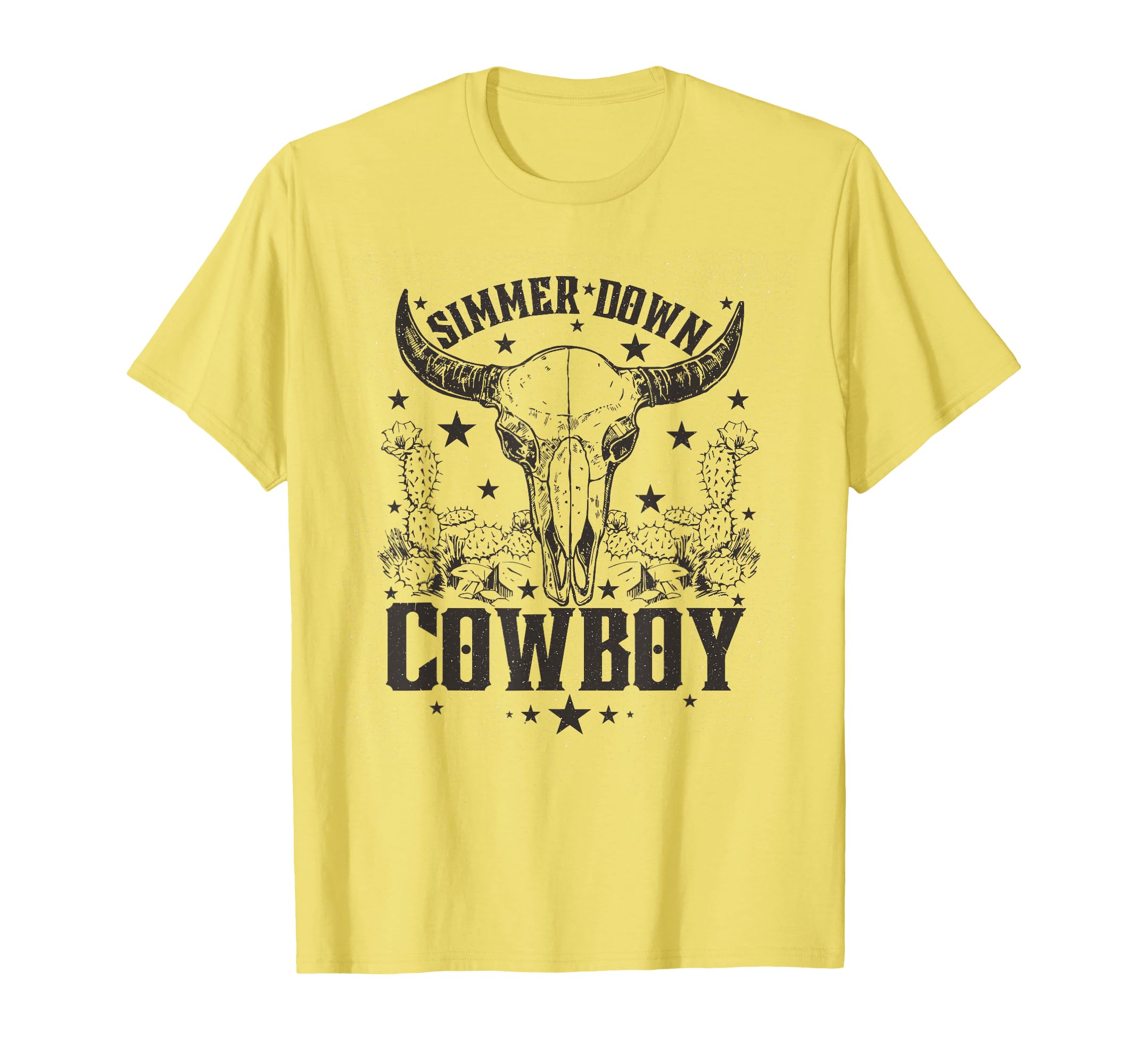 Simmer Down Cowboy Cowboy Lover T-Shirt - Casual Everyday Wear Unisex - T-Shirt, Sweatshirt, Hoodie
